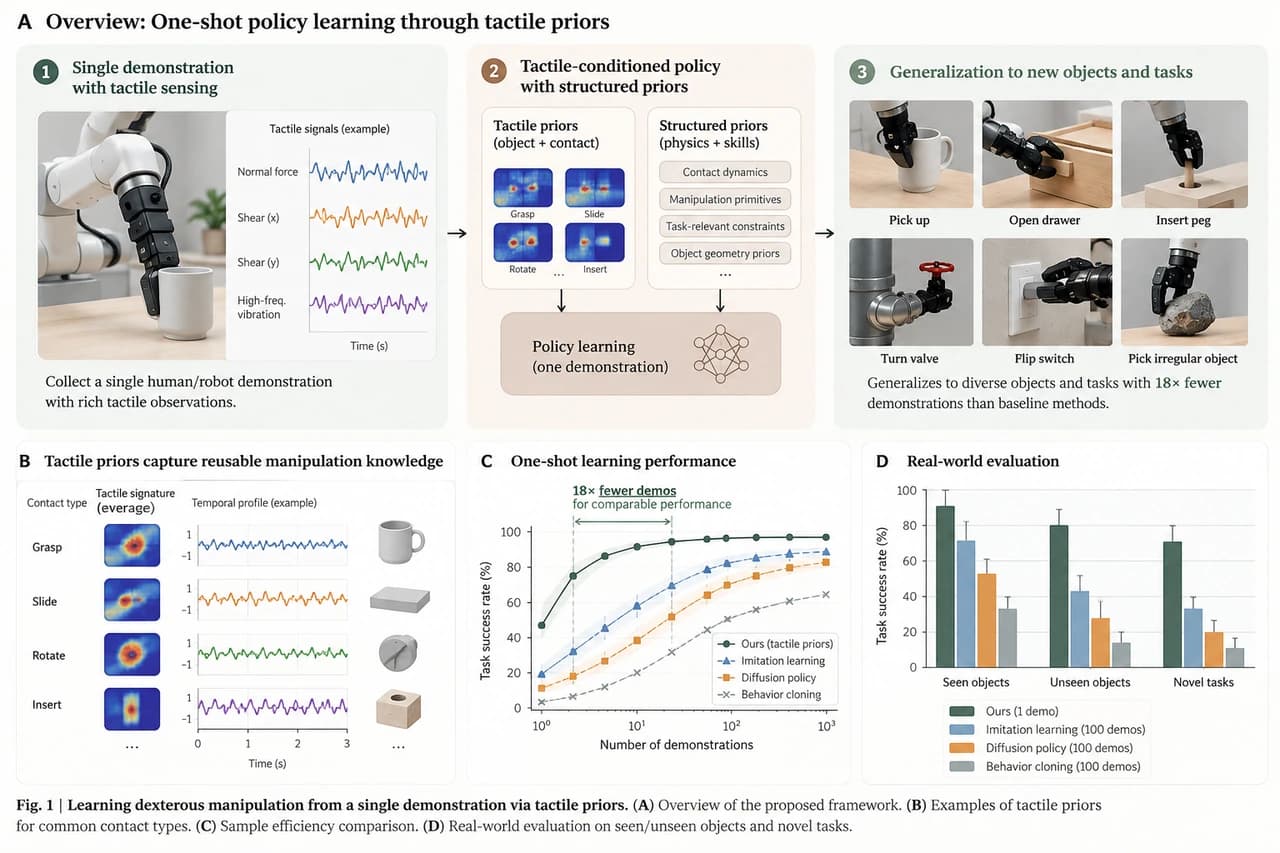 Publication figure for One-shot policy learning through tactile priors